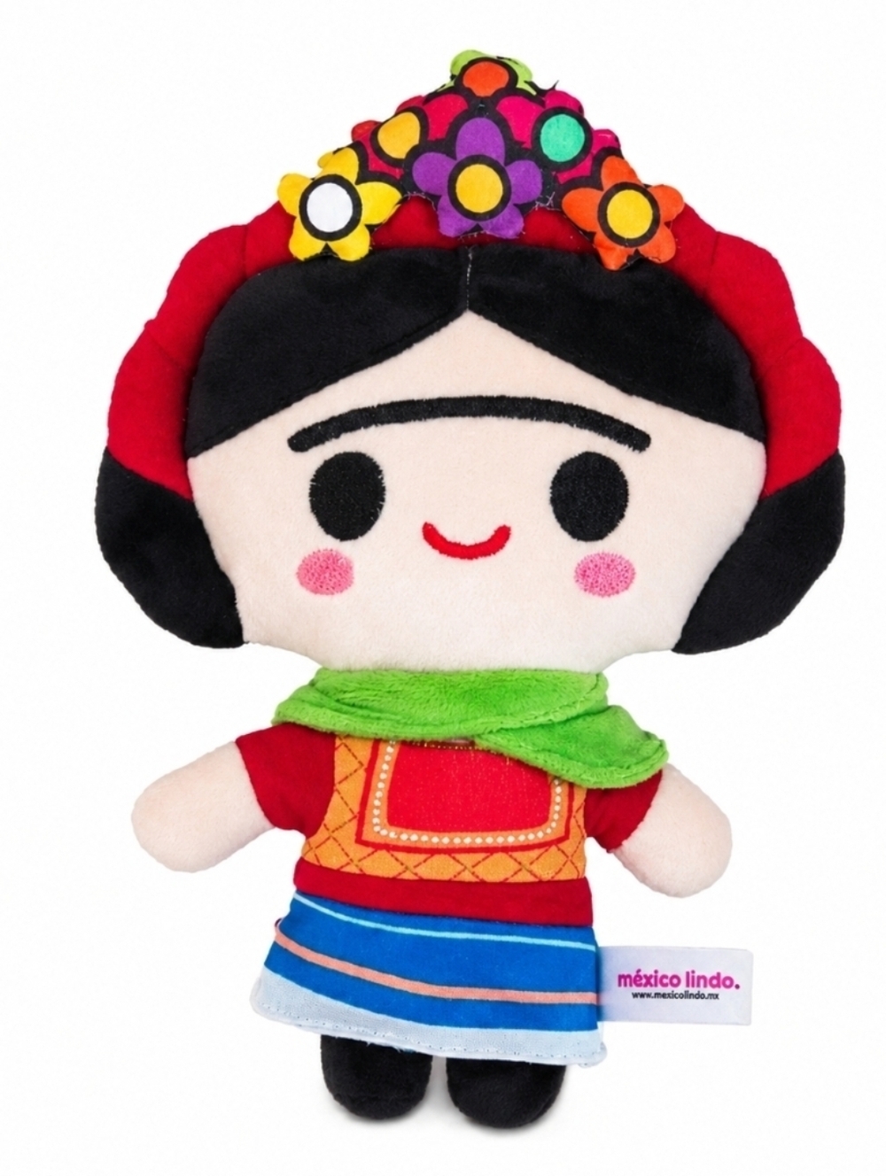 Frida Kahlo-Inspired Plush Doll Multicolor Soft Toy
